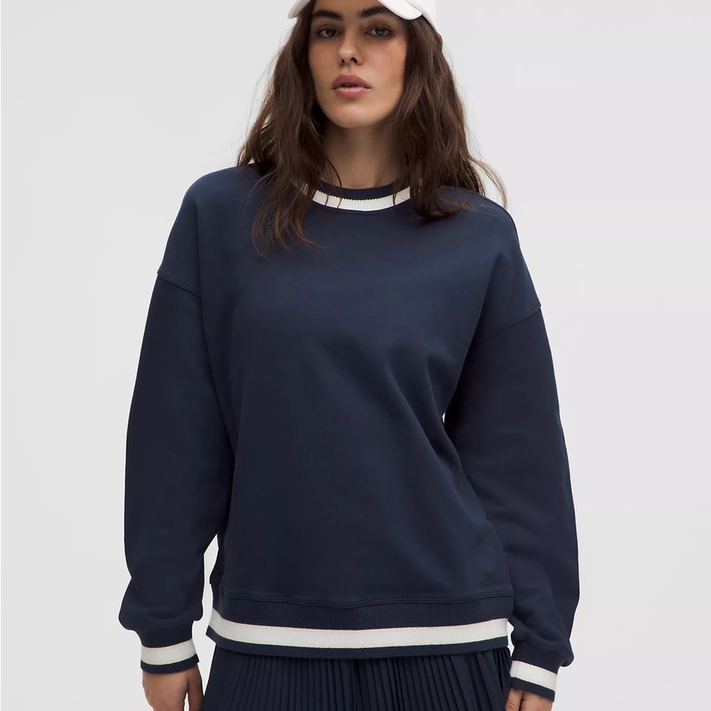 Lululemon Athletica Perfectly Oversized Ringer Crew
